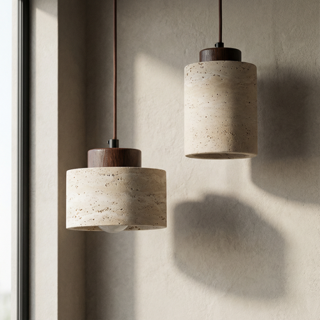 Vidar Modern Stone Pendant Light – Sculptural Design for Cozy Atmosphere 2