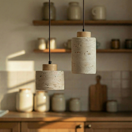 Vidar Modern Stone Pendant Light – Sculptural Design for Cozy Atmosphere 9