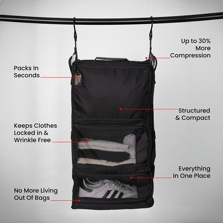 Walkabout Wardrobe Hanging Travel Organiser – Effortless Access For Seamless Packing 2