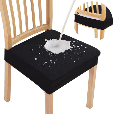 Waterproof Jacquard Dining Chair Cushion Cover – Elegant Shield for Stylish Seating 10