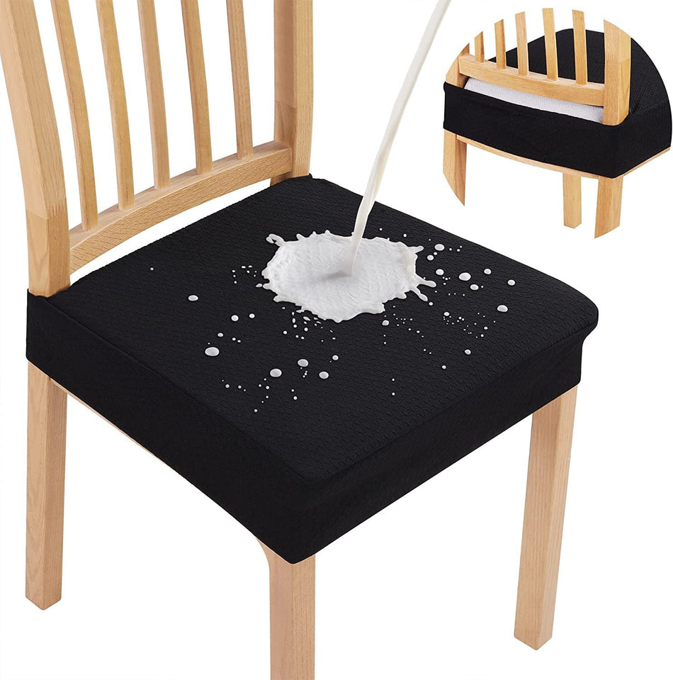 Waterproof Jacquard Dining Chair Cushion Cover – Elegant Shield for Stylish Seating 10