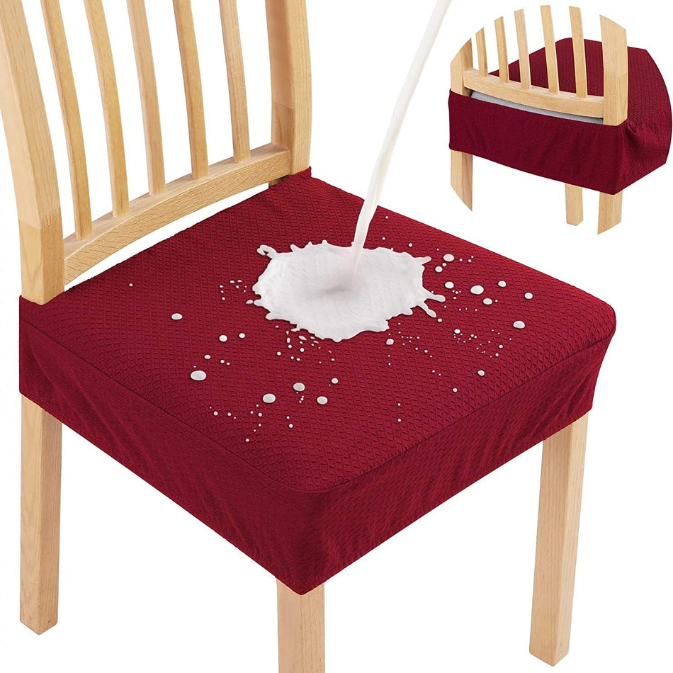 Waterproof Jacquard Dining Chair Cushion Cover – Elegant Shield for Stylish Seating 11