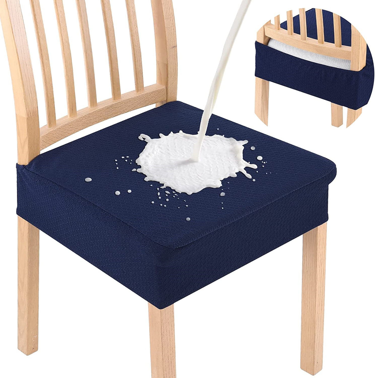 Waterproof Jacquard Dining Chair Cushion Cover – Elegant Shield for Stylish Seating 13