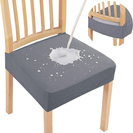 Waterproof Jacquard Dining Chair Cushion Cover – Elegant Shield for Stylish Seating 6