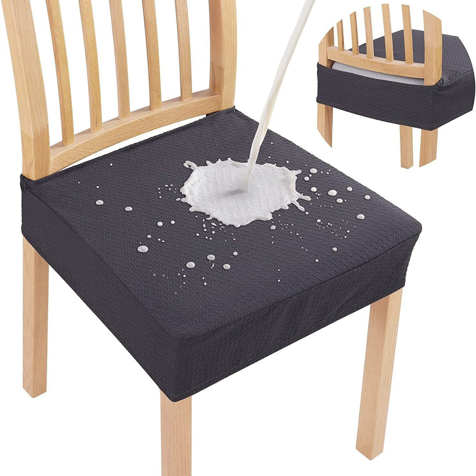 Waterproof Jacquard Dining Chair Cushion Cover – Elegant Shield for Stylish Seating 7