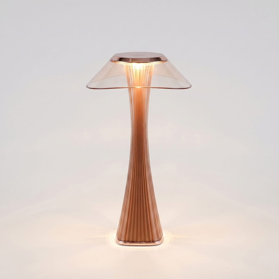 Sculpted flare lamp