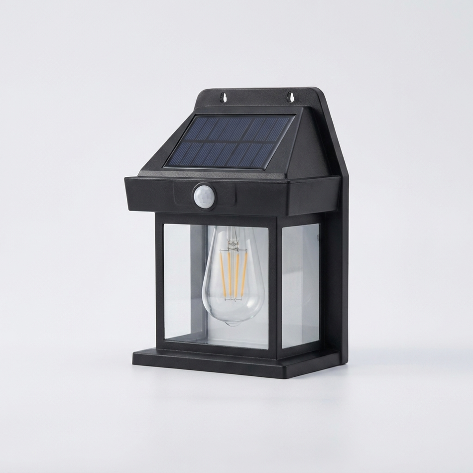 Solar wall light - LED outdoor weatherproof