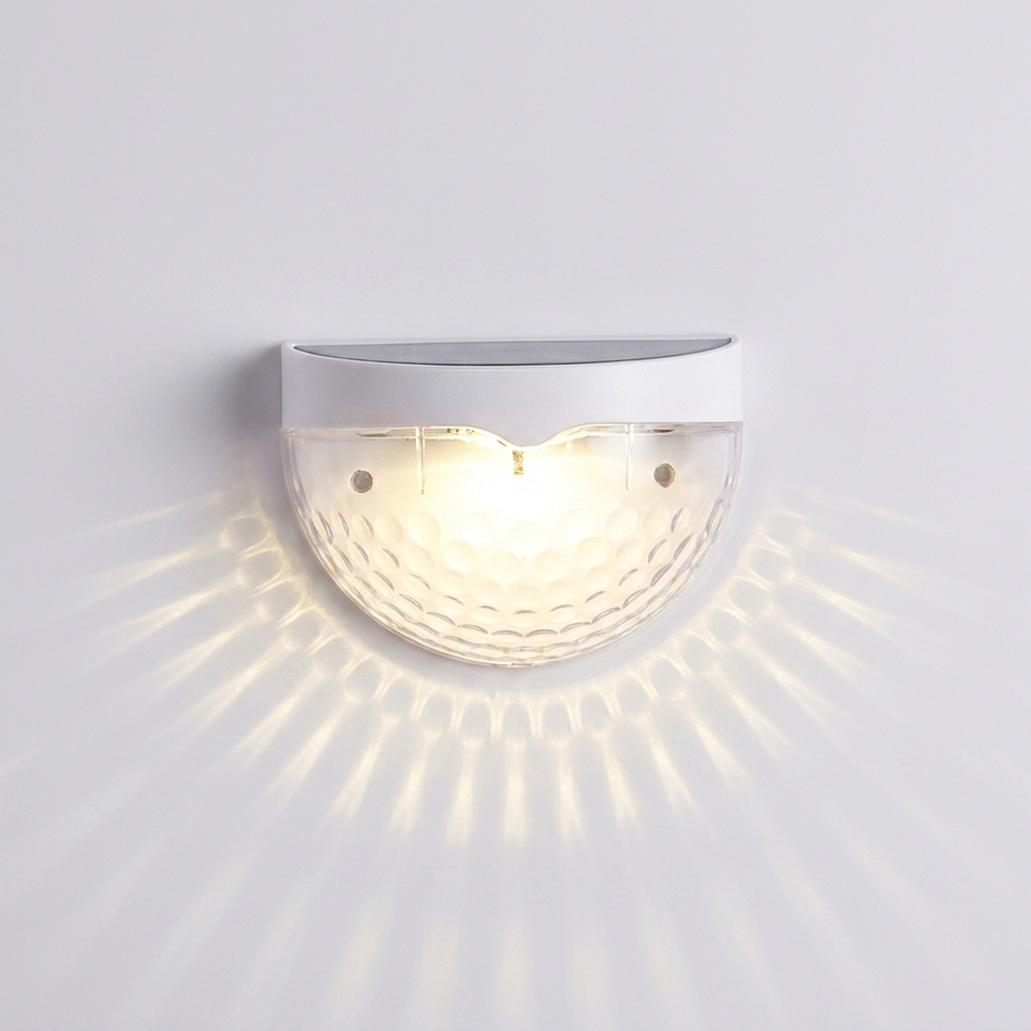Solar fence lights - decorative waterproof outdoor set