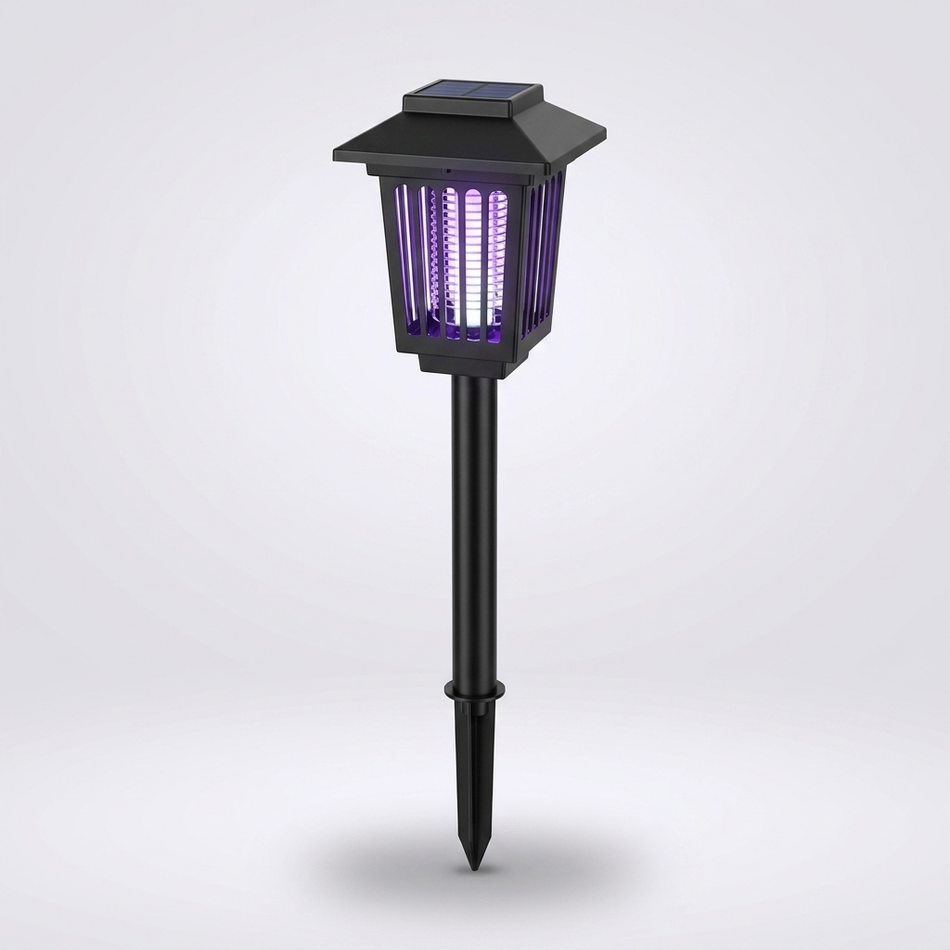 Solar mosquito zapper - outdoor insect killer lamp
