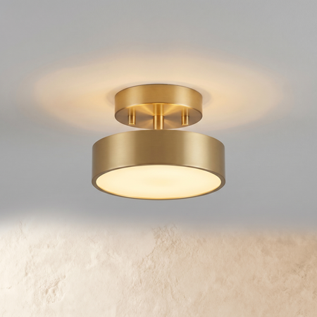 Copper ceiling light