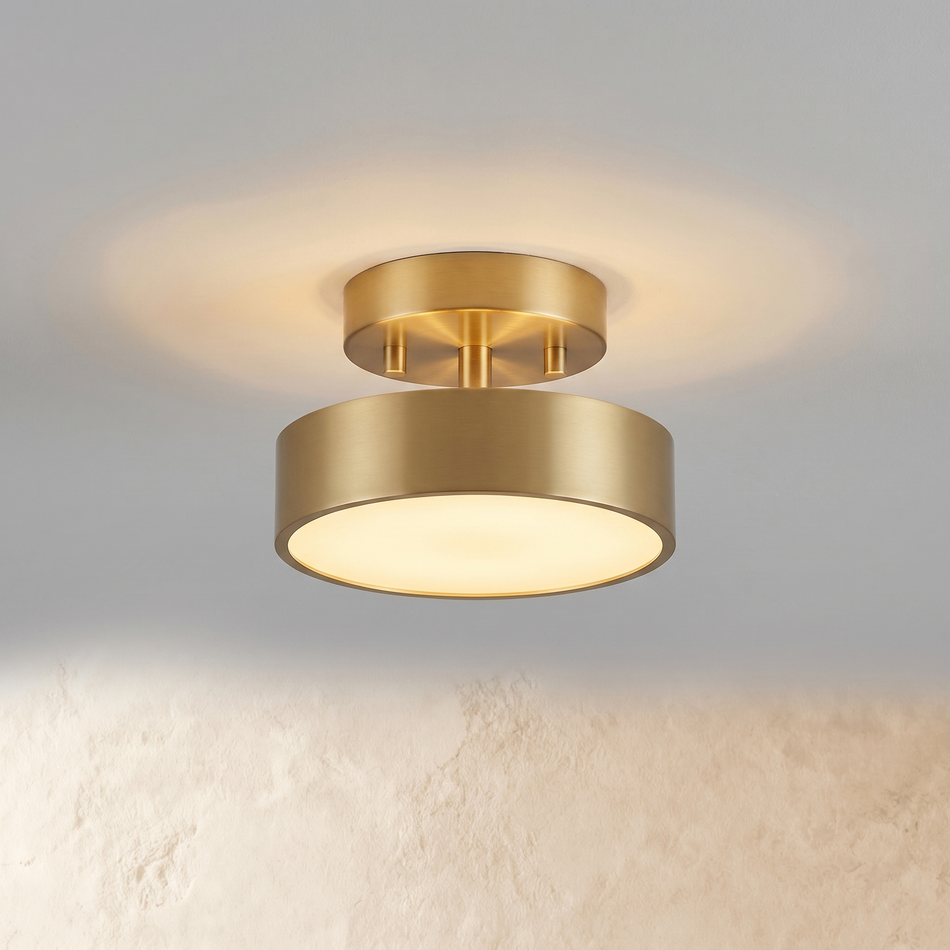 Copper ceiling light