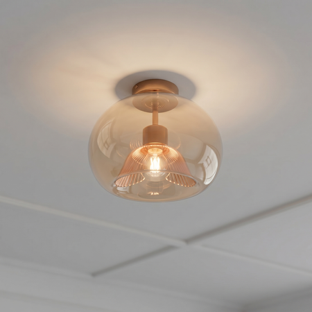 Glass ceiling light