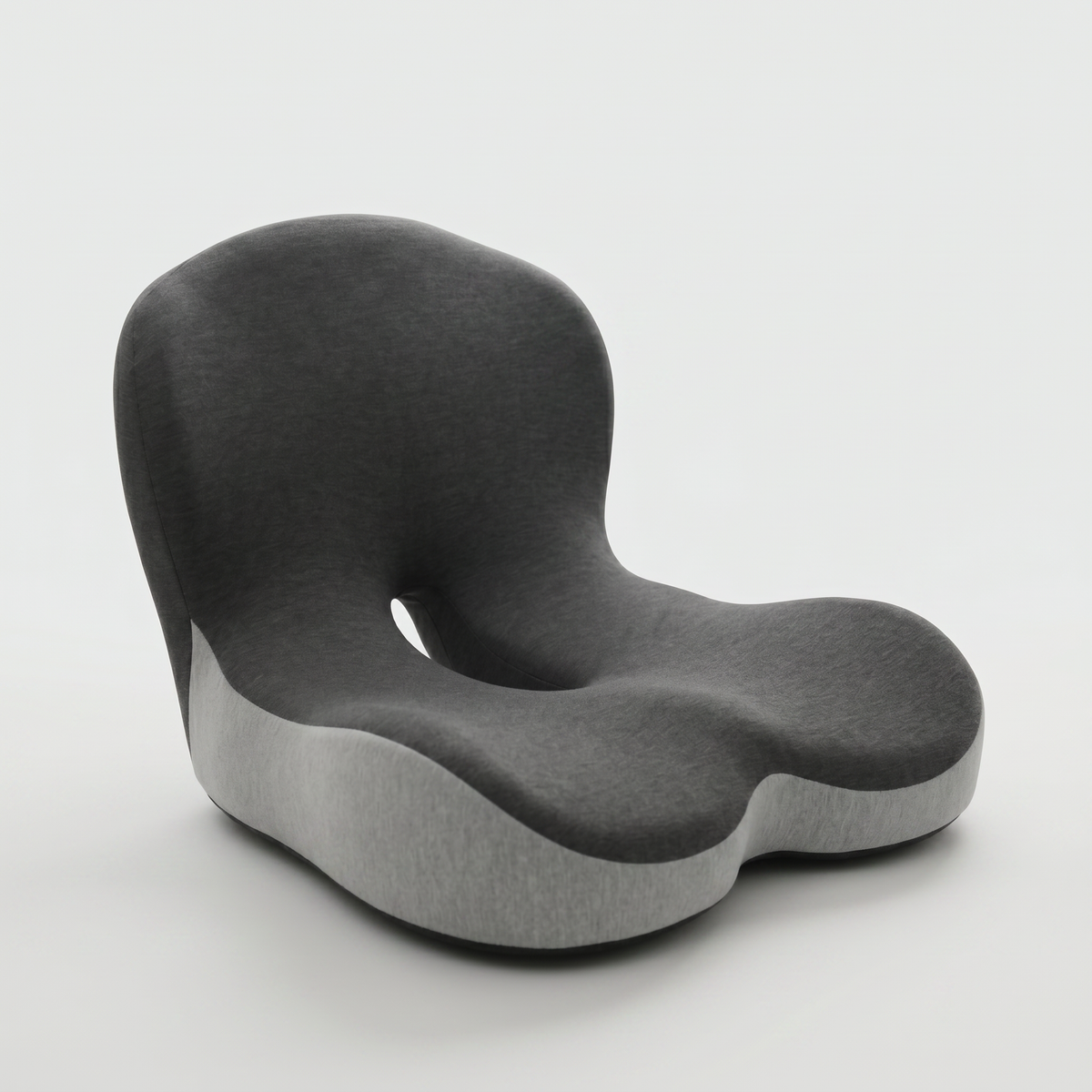 Orthopaedic memory foam seat cushion with coccyx cutout