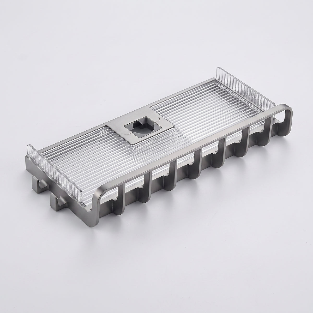 Adjustable metal shower caddy