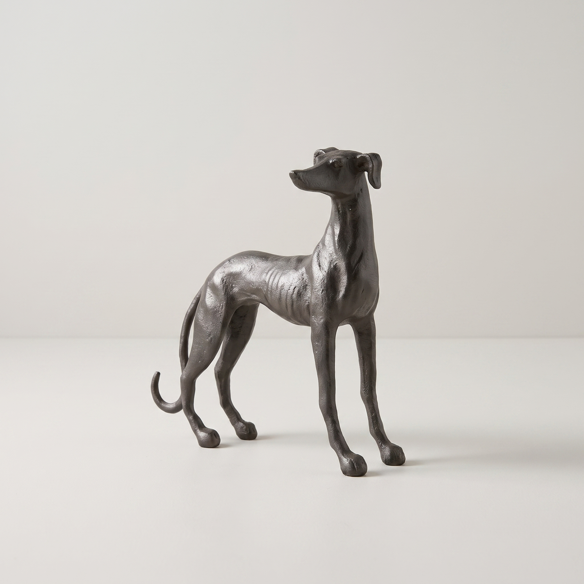 Greyhound dog figurine antique bronze packshot