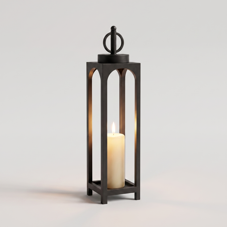 Floor lantern bronze finish packshot