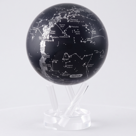 Constellation globe - self-rotating kinetic desk globe