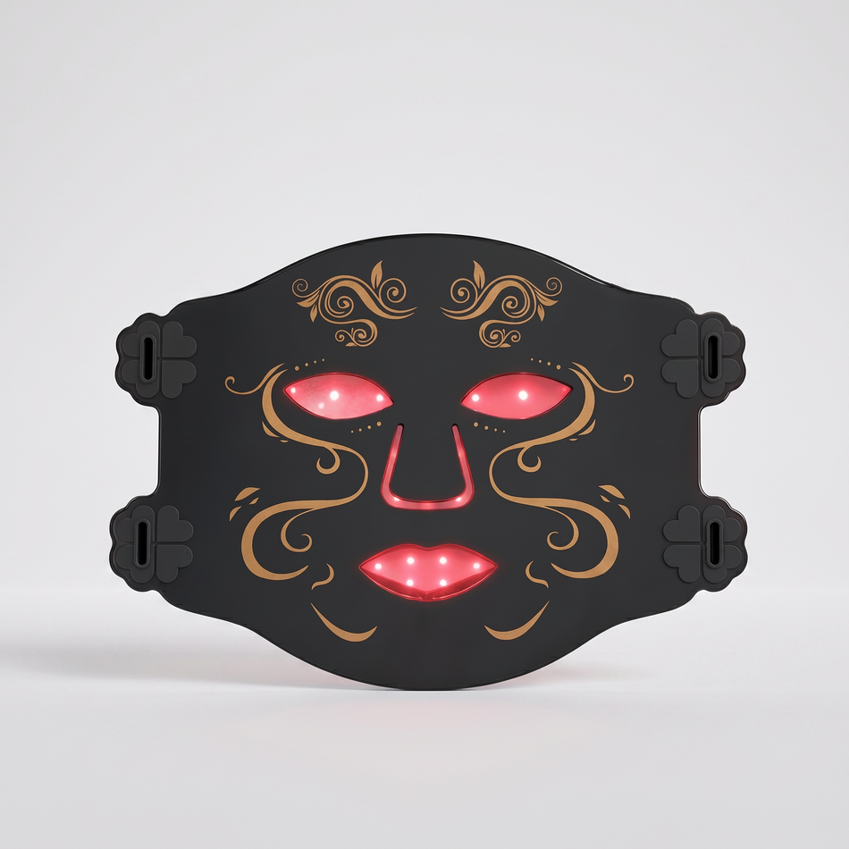 LED face mask - 7-colour light therapy skincare device