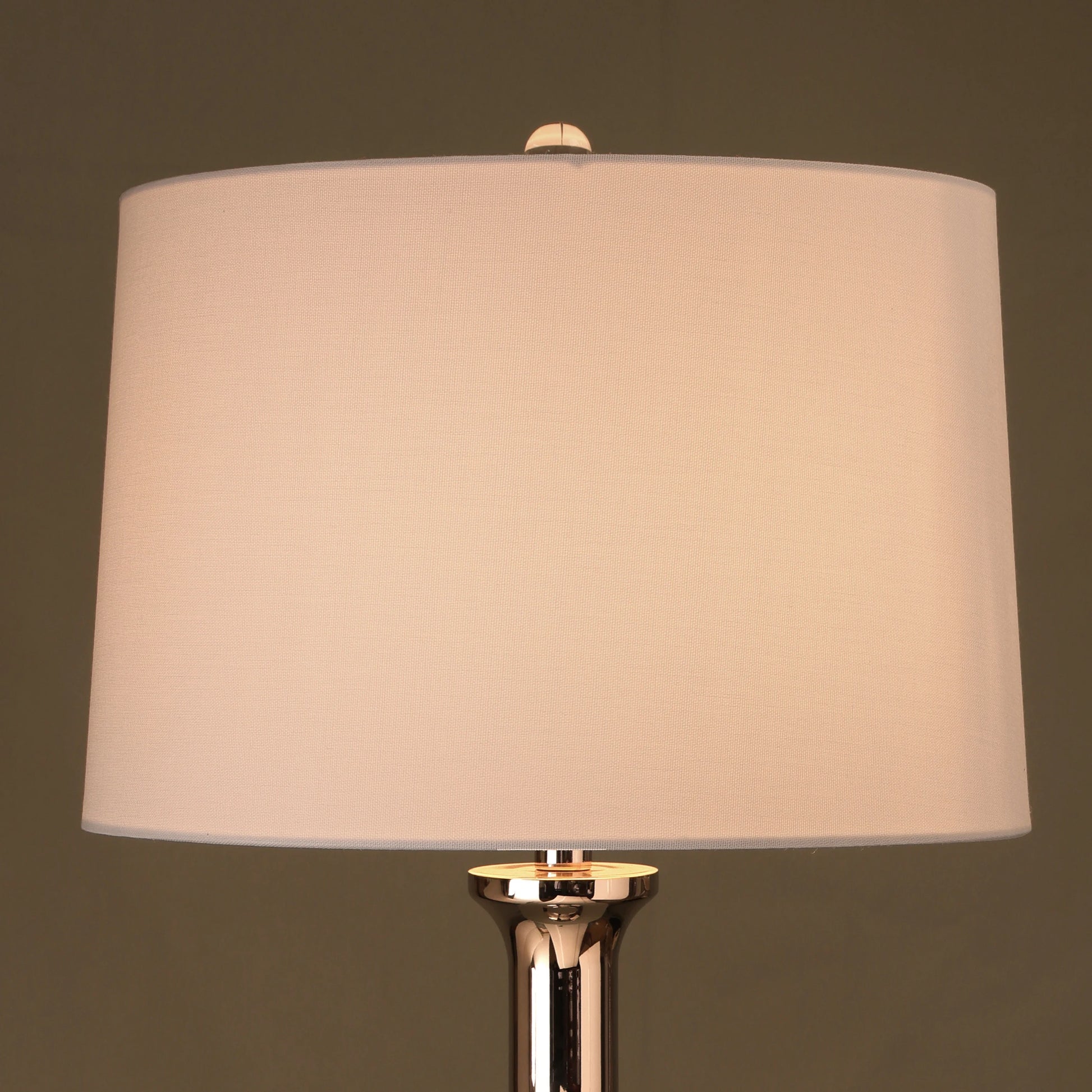 Table lamp with glass base