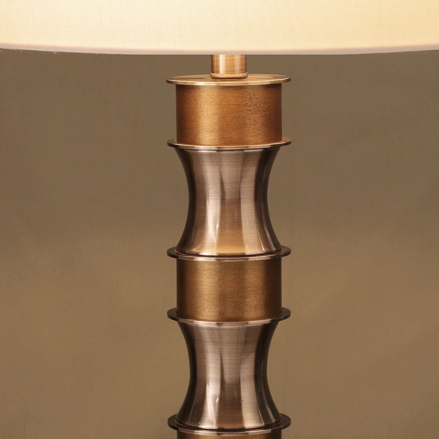 Table lamp with fabric shade