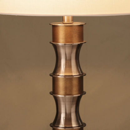 Table lamp with fabric shade