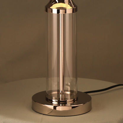 Table lamp with glass base