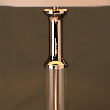 Table lamp with glass base