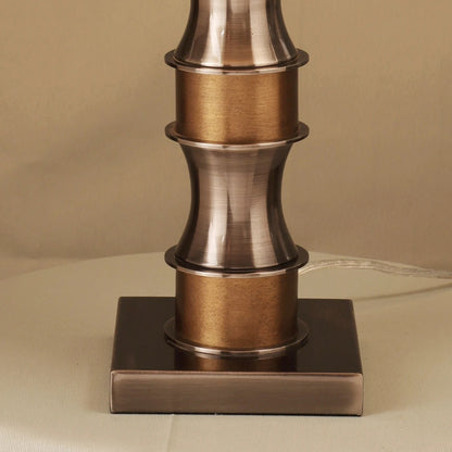 Table lamp with fabric shade